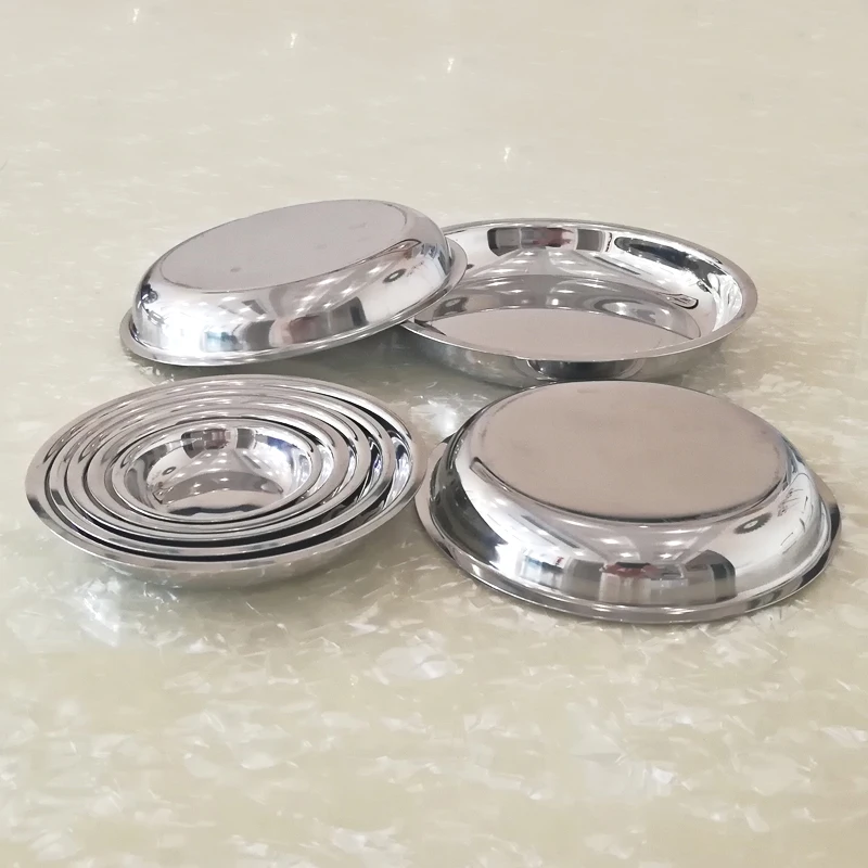 Stainless Steel Sterile Plate Non-Magnetic Straight Side Multipurpose Deep Plate Thickened Aseptic Deep Dish