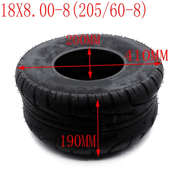 225/55-8 шины 225/40-10 шины 18x9. 50-8 передние или задние 8 дюймов 10 дюймов 6PR электрический скутер вакуумные шины для Harley китайский велосипед - Цвет: 8 inch B
