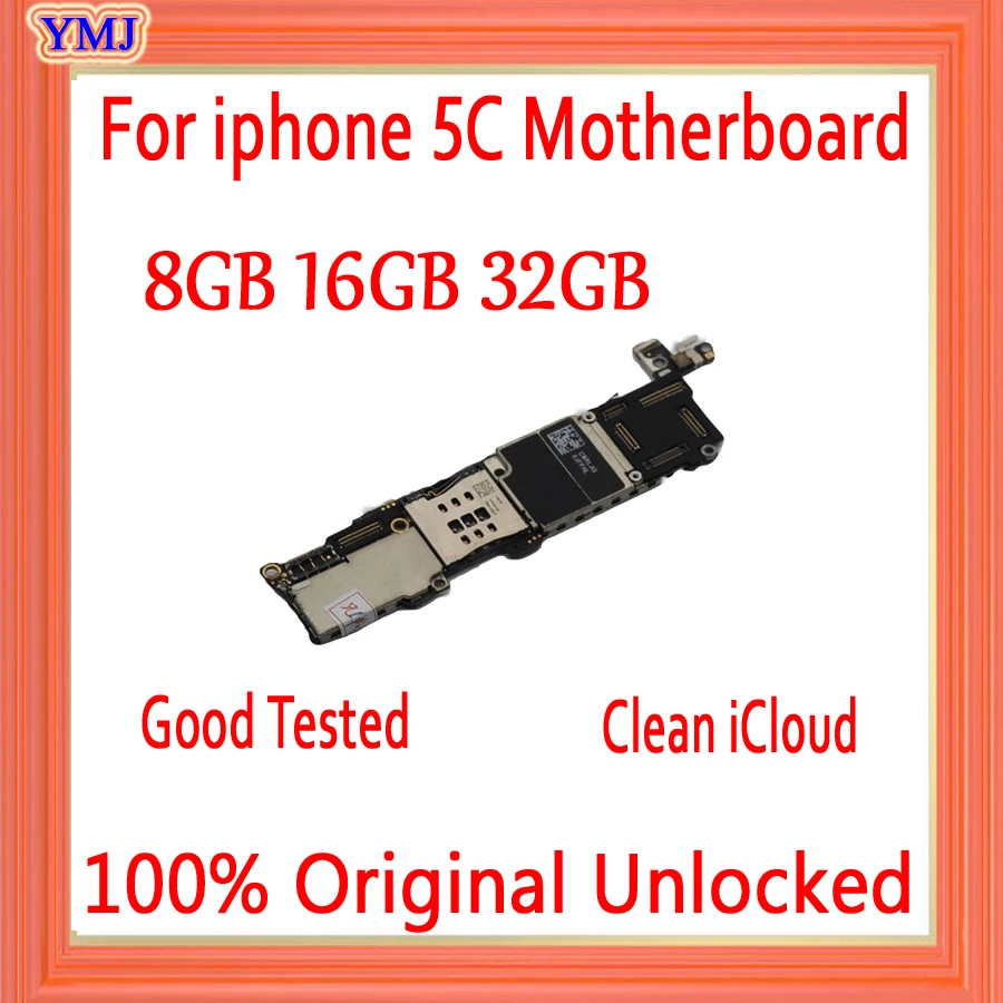 Оригинальная разблокированная материнская плата для iphone 5C с полным чипом 8g 16gb 32gb