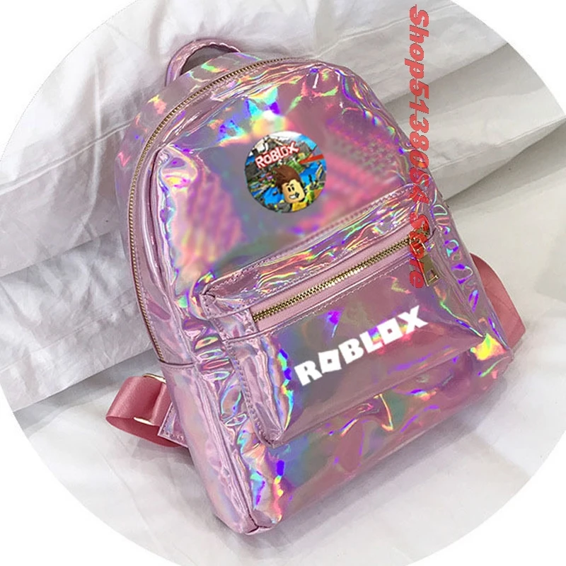 Школьные сумки для игр, высокое качество, Женский Блестящий голографический рюкзак из искусственной кожи