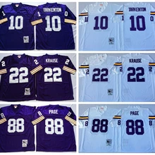 Stitiched, Minnesota s, Paul Krause, Fran Tarkenton, Alan Page, Throwback Jersey