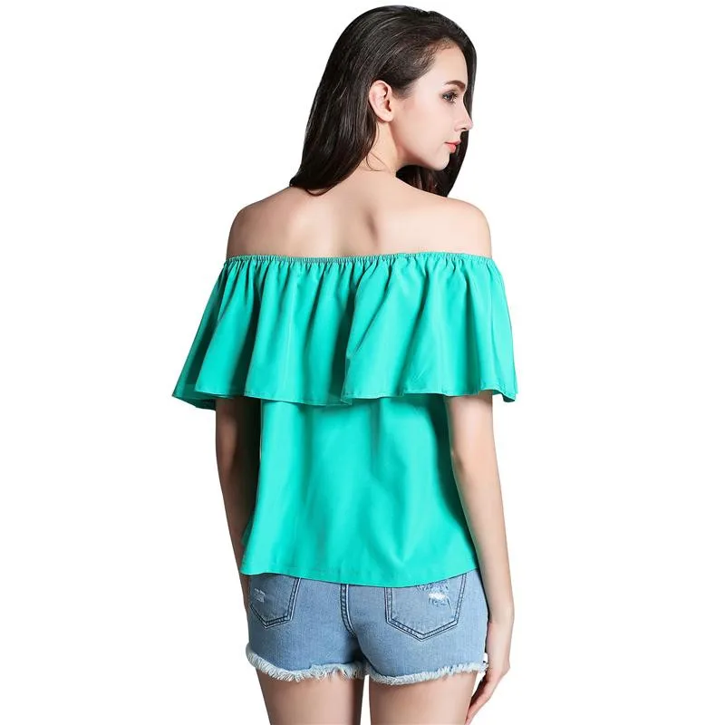 Женская шифоновая блузка размера плюс Сексуальная Блузка без рукавов с