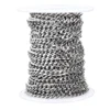 Semitree 1 Meter 304 Stainless Steel Flat Chain Link Bulk Chains DIY Punk Necklace Hiphop Bracelet Making Jewelry Accessories ► Photo 1/5