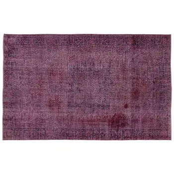 

Handmade Red Vintage Overdyed Turkish Area Rug 186x293 Cm-6'1''X9'7''