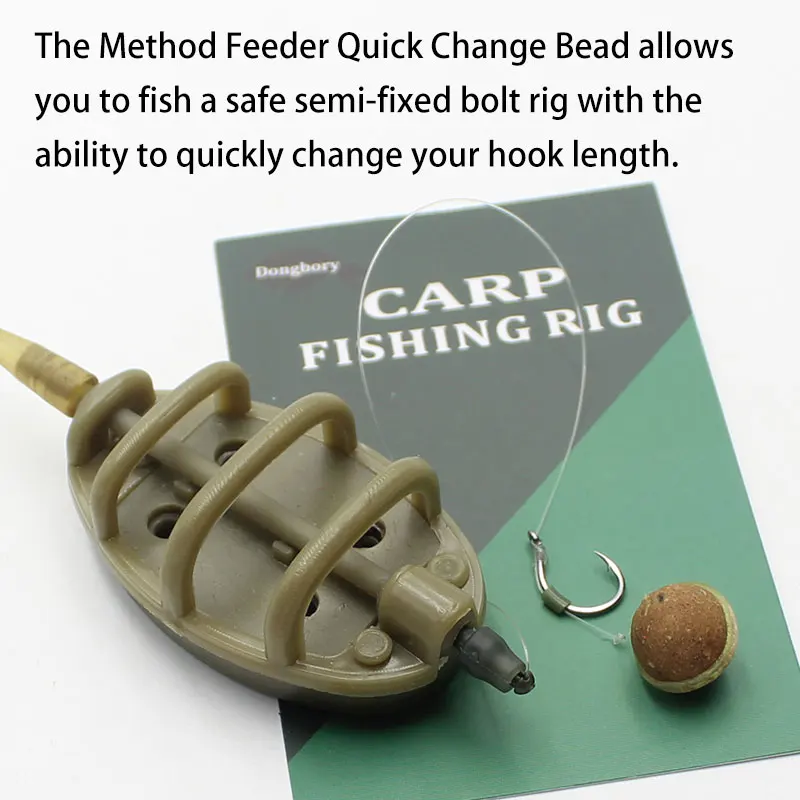 10PCS Quick Change Beads Carp Match Fishing Tackle Hook Links Method  Feeders Carp Fishing Accessories Tackle