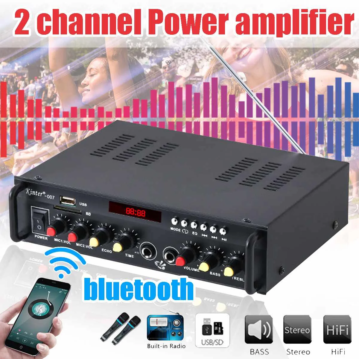 12/220V 2CH HIFI Digital bluetooth Auto Audio Power Verstärker Verstärker Hause Auto FM Radio Stereo Musik Player w/Fernbedienung 12/220V 2CH HIFI Digital bluetooth Auto Audio Power Verstärker Verstärker Hause Auto FM Radio Stereo Musik Player w/Fernbedienung