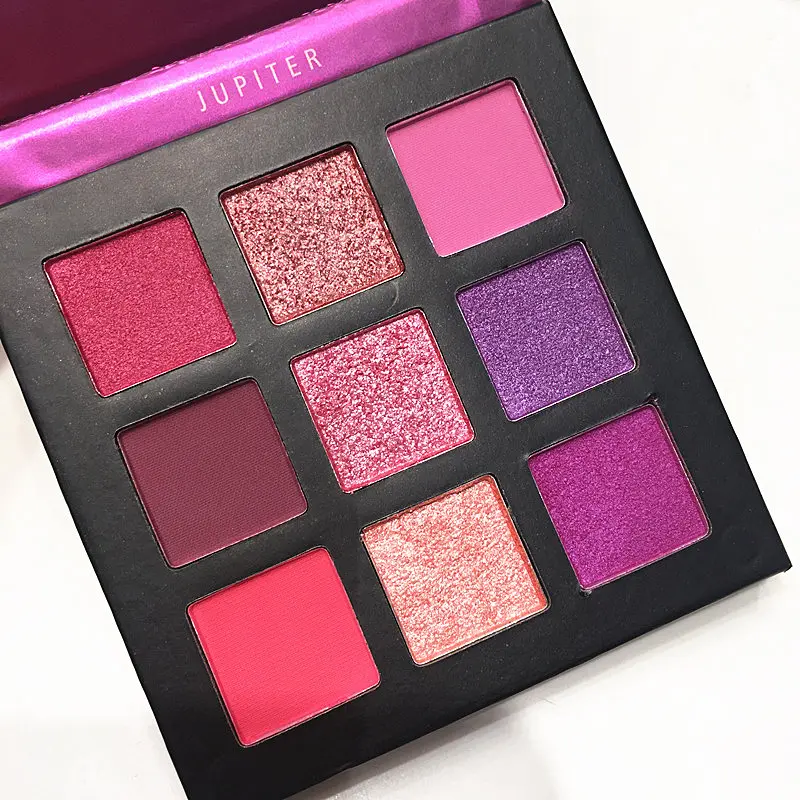 Beauty Glazed 9 Colors Velvet Matte Eyeshadow Shining Glitter Pigment Eye Shadow Pallete Eye Makeup Palette Maquillage TSLM1