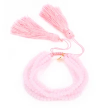 Унисекс, ручная работа, удачное ювелирное изделие, подарок, для девушек, регулируемый многослойный амулет, граненый кристалл, вечерние, кисточка, бахрома, бисер, браслет