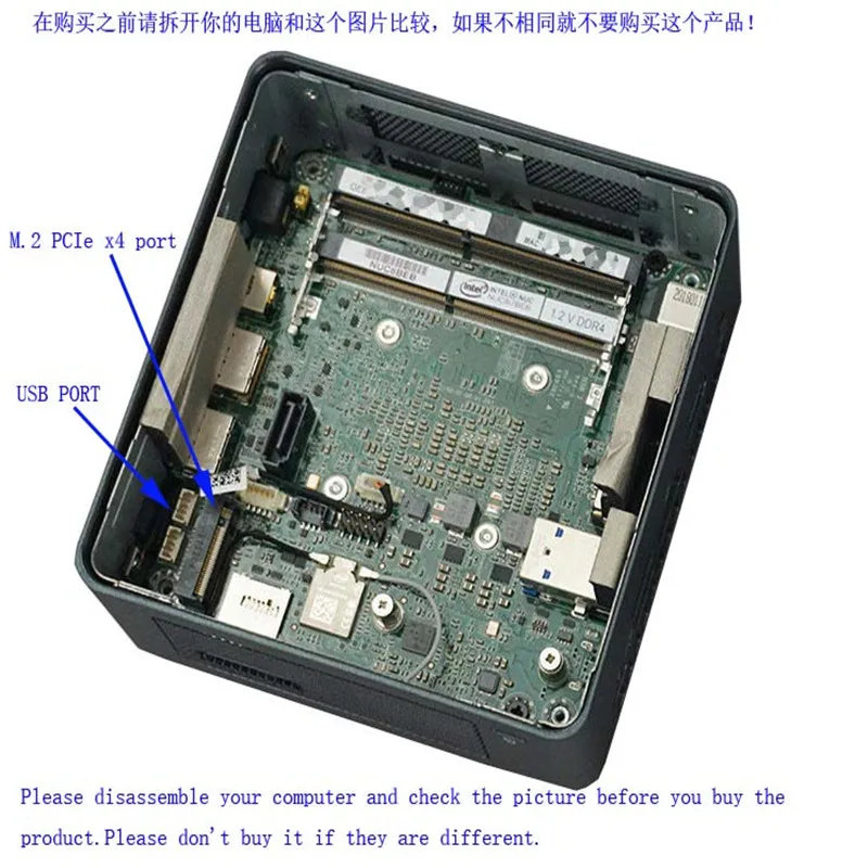 BCM943602CS WIFI ��Ʈ��ũ ī��-M Ű PCIe x4 M.2 NGFF ����� ī�� NUC ����