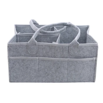 

Foldable Storage Basket Lightly Fabric Changeable Compartments Large Capacity Sundries Storage Basket With Handle