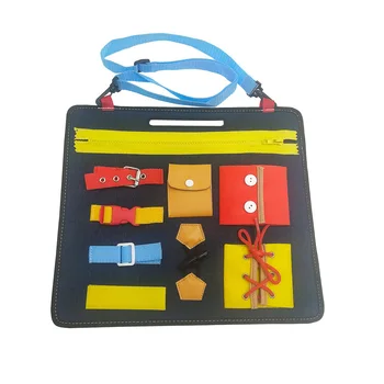 

Felt Board Toy Bucklethe Intellectual Development Shoes Gift Interactive Early Education Montessori Wearing Clothes Button Baby