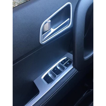 

For Hyundai Creta IX25 2015 2016 2017 2018 4Pcs Car Window Lift Switch Button Panel Frame Cover Trim