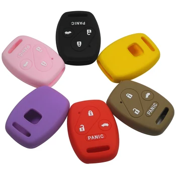 

Kutery 30pcs 4 Buttons Remote Car Key Cover Case Silicone For Honda Accord CIVIC CR-V Element Insight Pilot Crosstour Ridge CR-Z
