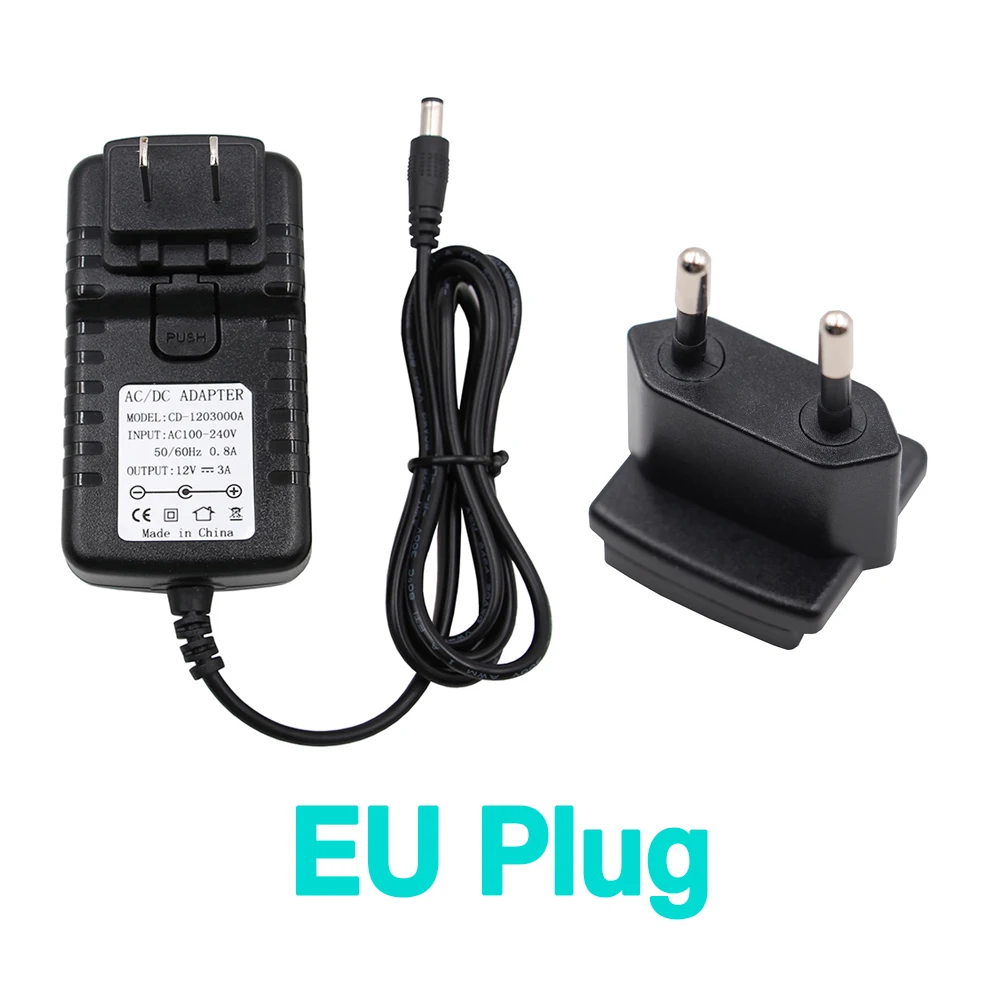 Bitfunx-fonte de Alimentação ac 110v 220v para dc 12 v Saída 3a Eua ue Reino Unido au Plugue de Melhor Qualidade - Image 6