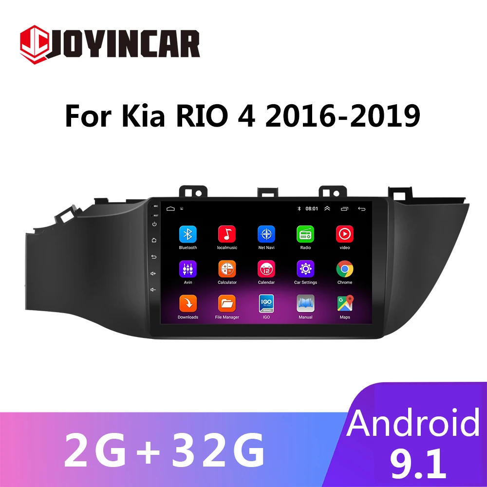 2Din 9 дюймов Android 1 Автомобильный GPS навигатор мультимедиа DVD видео плеер для KIA RIO 4