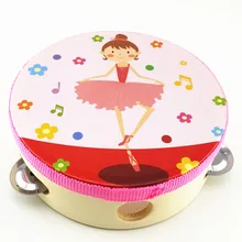 Для детей от 2 до 4 лет, мультяшная детская погремушка-колокольчик, развивающая деревянная игрушка, подарок для детей