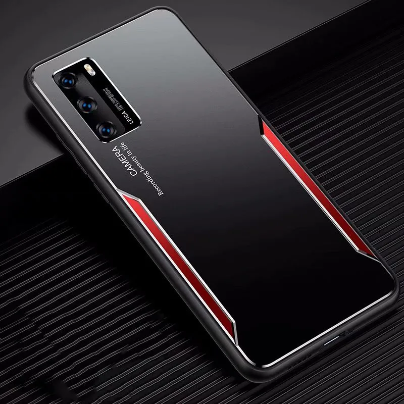 Чехол для Huawei Mate 30 Pro роскошный противоударный металлический алюминиевый чехол