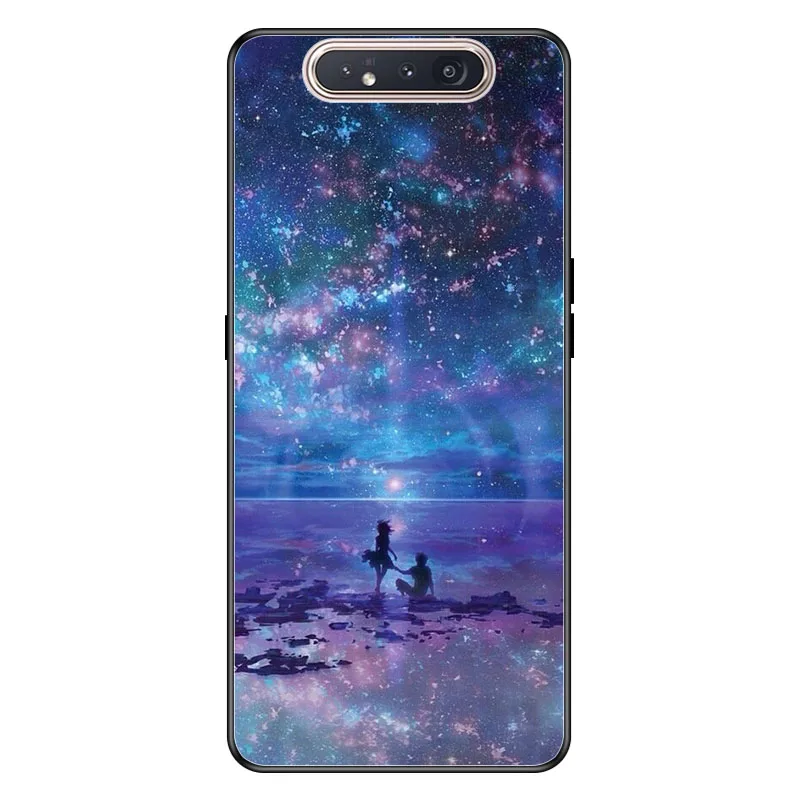 A026 Geruide 6,7 дюймов чехол для samsung A80 чехол, закаленное стекло чехол cubierta para Для samsung Galaxy A80 A 80 A805F A90 чехол - Цвет: A026