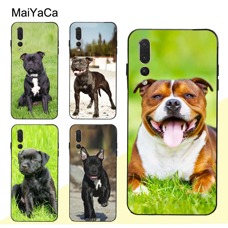 

MaiYaCa Staffordshire Bull Terrier Staffy Dog Case For Huawei P20 Lite P10 P30 Pro Mate 10 20 Lite Honor 8X 20 Nova 3E 3I Y9 Y7