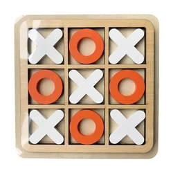 XO Wood Board Game Toy Parent-Child Interaction Game Wooden Board Puzzle Game Educational Toys For Kids Teens Adults