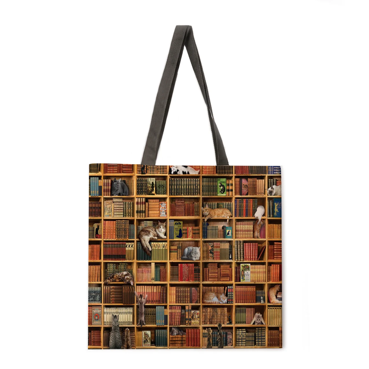 

Cartoon animation printing casual handbag linen multifunctional fashion shopping bag reusable ladies handbag daily beach bag