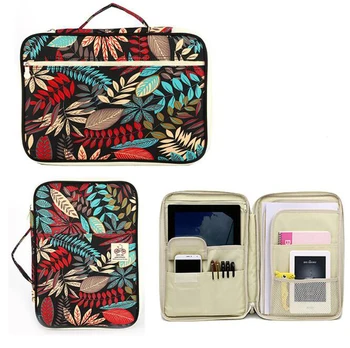 

Fshion Large Capacity A4 Zipper file Bag Briefcase Document Organizer Storage Bag