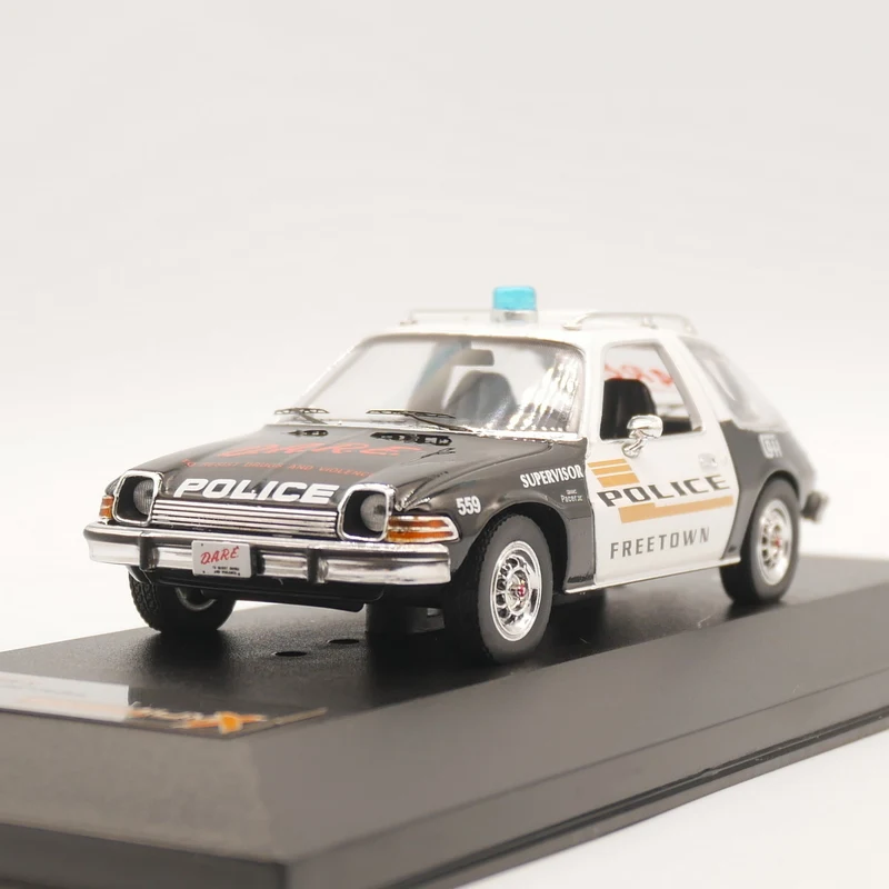 Премиум X 1:43 AMC PACER Фритаун осмеливать полиция 1975 литая модель автомобиля|Наземный