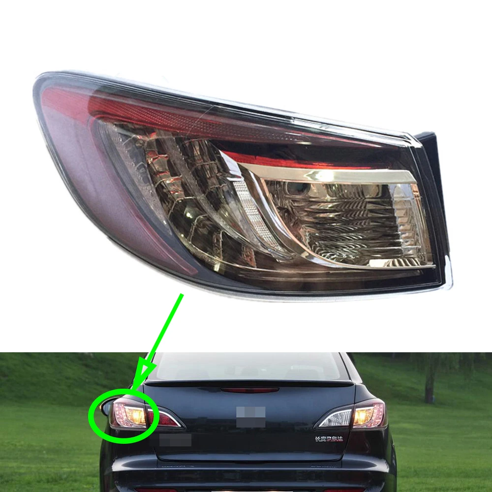 Taillight for Mazda 3 1.6L 2.0L Tail Lamp LED Car Rear Turning Signal Brake Warning Bumper Light 2011 2012 2013 Sedan | Автомобили и