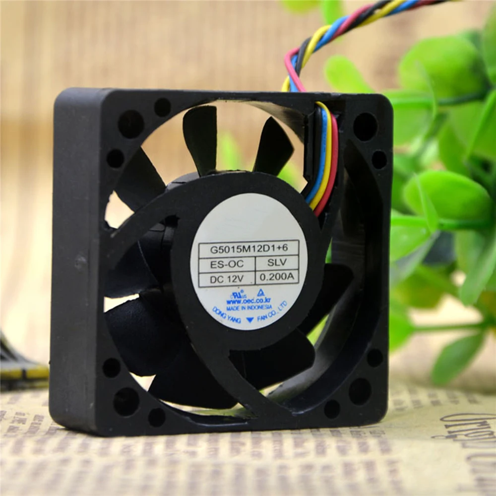 1 шт., автомобильный аудио охлаждающий вентилятор Cooler 2 провода 3-провода 4пр G5015M12D1+ для детей от 6 до 12 лет в 0.2A 5 см Запчасти