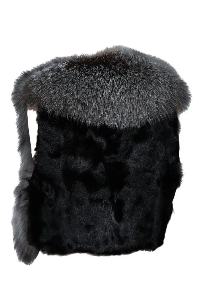 Casaco Pele Feminino Женская Осенняя короткая жилетка из искусственного меха женская куртка без рукавов элегантного размера плюс Vetement жилет из лисьего меха V496