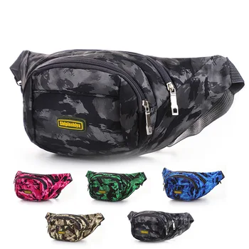 

New Sports Running Bag Outdoor Camouflage Running Running Bag Oxford Cloth Climbing Messenger Breast Package Mobile Phone Bag