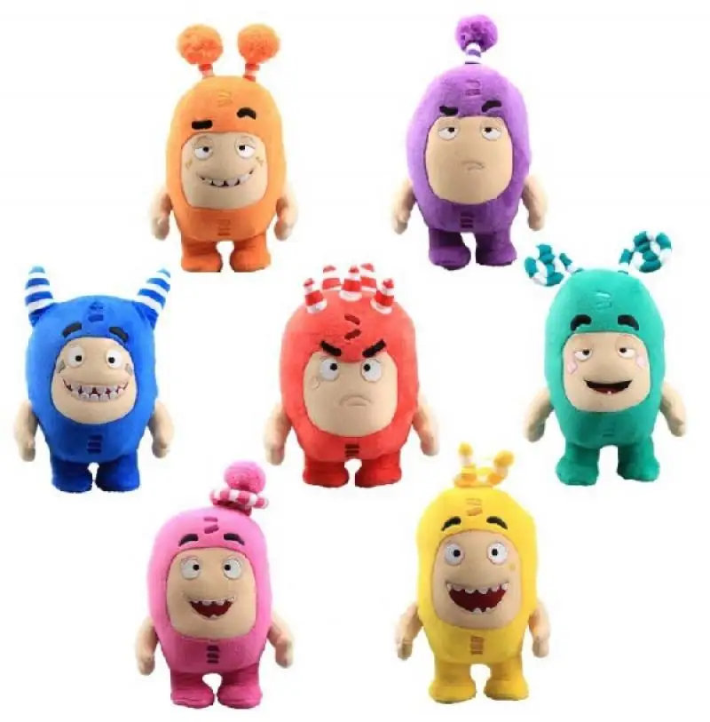 Новый год 7 шт./компл. 18 см Oddbods мультфильм предохранитель Jeff Newt Odd ZEE Bods мягкие
