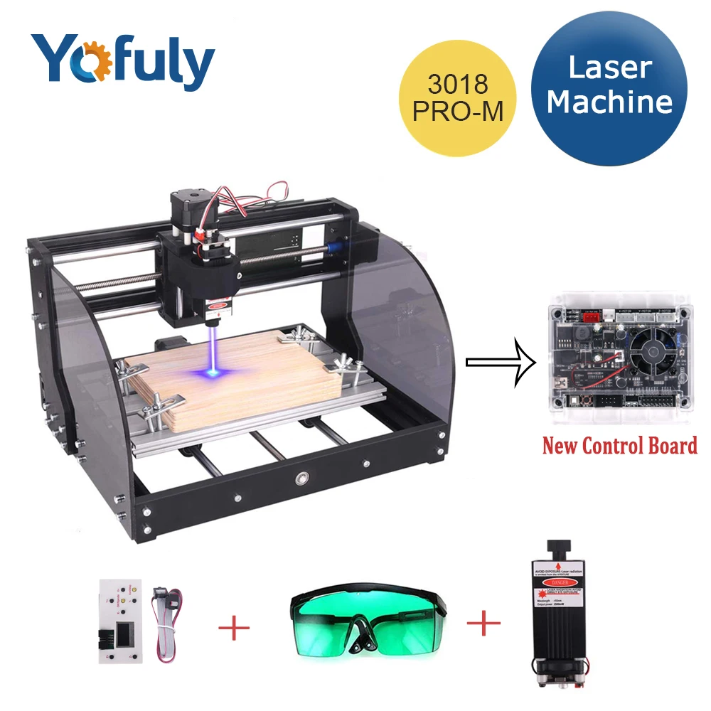 

CNC 3018 PRO Max Laser Engraver GRBL ER11 Mini DIY Engraving Machine for Wood PCB PVC CNC 3018 3-Axis Engraver