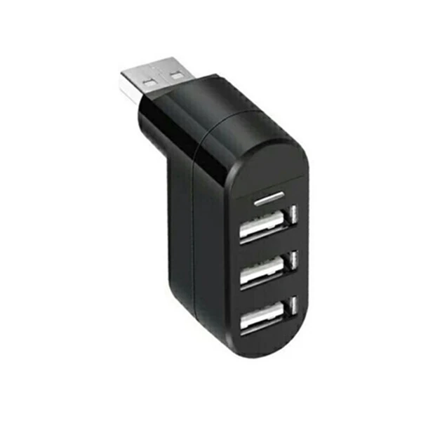 Вращающийся высокоскоростной usb-хаб с 3 портами 2,0 USB разветвитель адаптер для ноутбуков/планшетных ПК периферийных устройств