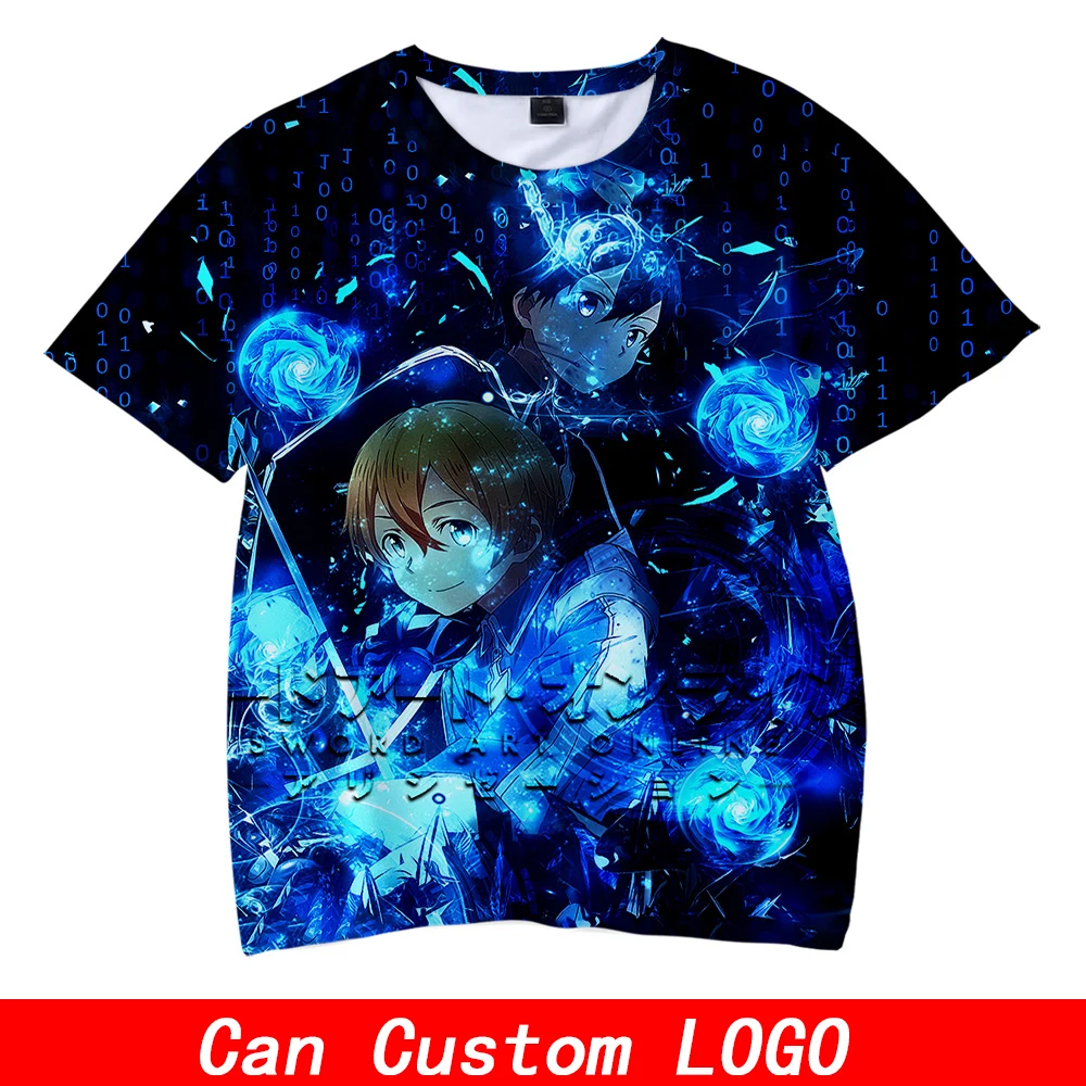 Alicization/Детские футболки с рисунком аниме милые летние короткими рукавами 3D