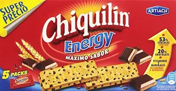 

Chiquilin - Energy Maximo Sabor - Galleta con gotas de chocolate - 5 x 40 g