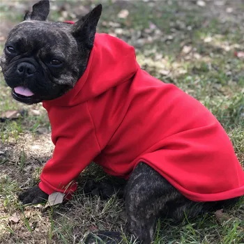 

Red Puppy Dog Christmas Clothes Hoodie for Small Dogs Pug Chihuahua Yorkshire Cotton Pet Cat Clothing Jacket Coat Pets Costume