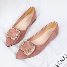 Туфли на плоской подошве; женская обувь; Новинка года; Корейская версия; универсальная обувь с закрытым носком; Всесезонная кожаная обувь на мягкой нескользящей подошве