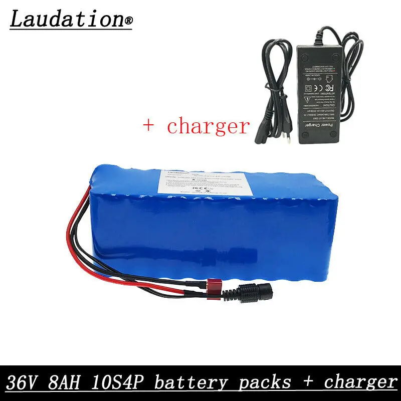 

36V 8AH 10S4P Lithium Ion Battery with Charger Can Charge 500W Electric Bicycle Wheelchair Electric 36v Battery Pack