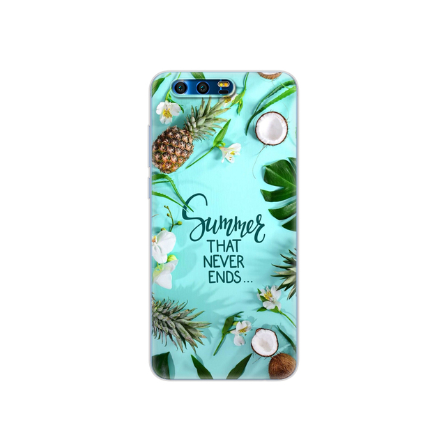 phone case for  honor 9 honor 9 lite soft tpu silicon back cover 360 full protective printing transparent coque