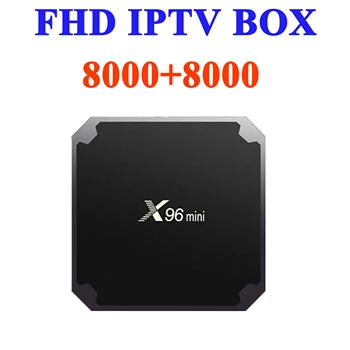 

fhd IPTV X96 Android tv box 1 Year tv subscription 8000 tv Italy uk Spain Belgium arabic sweden uk Iptv m3u Smart tv Box
