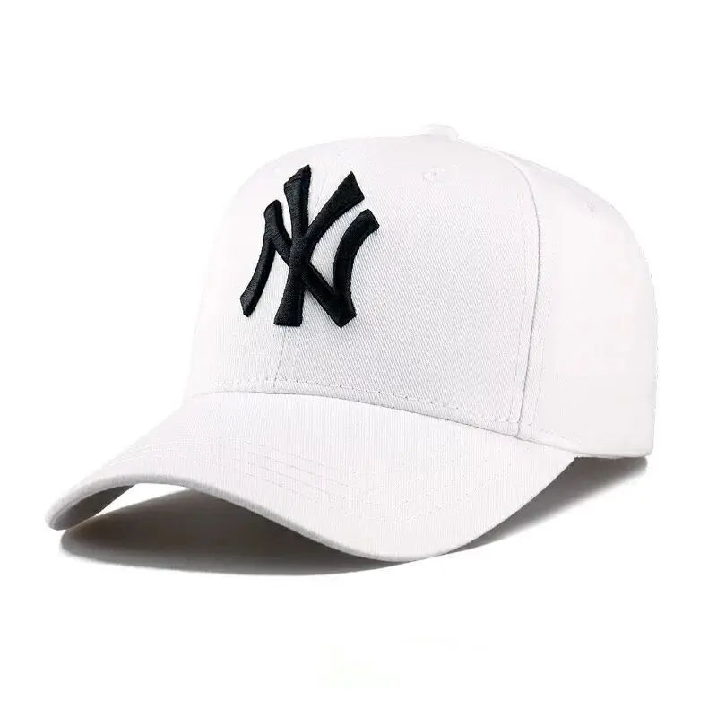 Весенняя и летняя бейсбольная кепка с вышитыми буквами, модная кепка в стиле хип-хоп, Уличная Повседневная Кепка, трендовая Кепка dad ha - Цвет: Белый