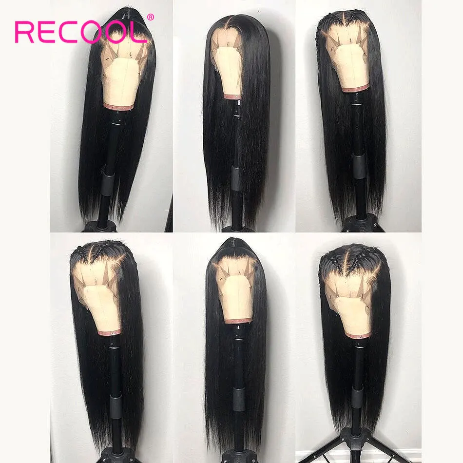 Прямые волосы из натуральных волос на шнурках предварительно выщипывающие для