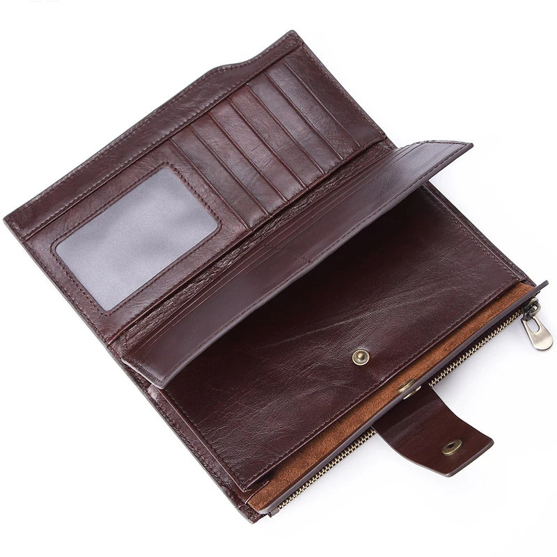 BEAU-MISFITS мужской кошелек с несколькими картами Модный деловой длинный кожаный кошелек на молнии портмоне-клатч