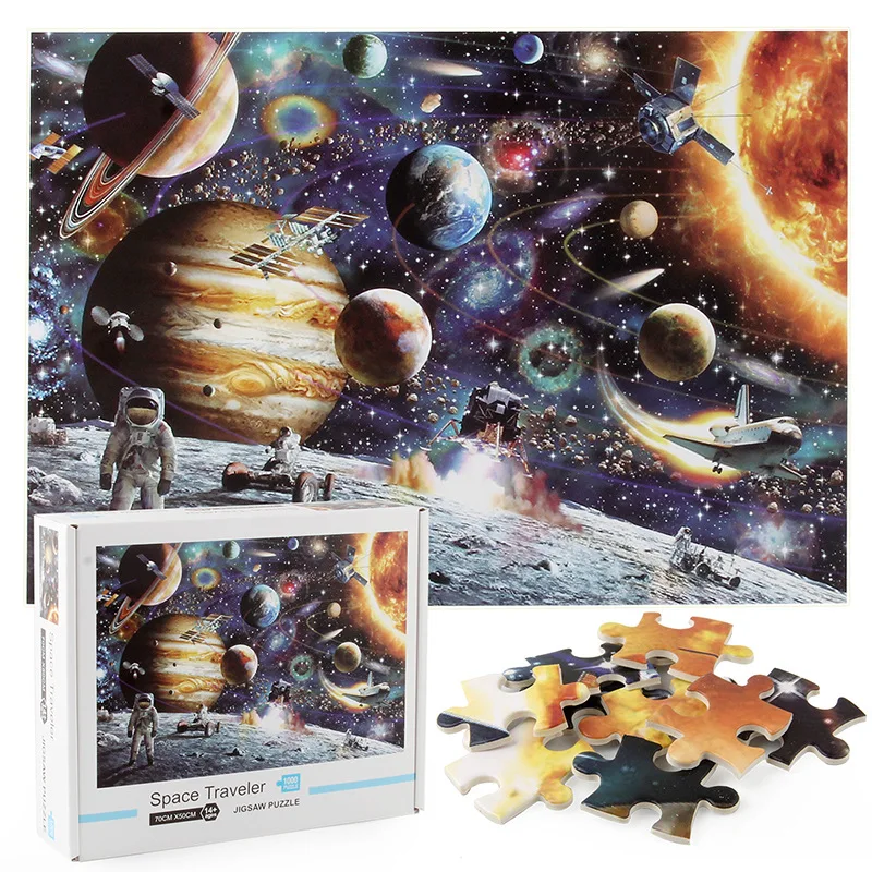 Space Traveler Puzzle 1000 Pieces Jigsaw Puzzle for Kids Adult-Space Traveler Jigsaw Puzzle Space Traveler Puzzle 1000 Pieces Jigsaw Puzzle for Kids Adult-Space Traveler Jigsaw Puzzle