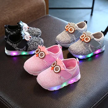 

Toddler Baby Girls Boys Cute Shoes Cartoon LED Luminous Sport Shoes Sneakers Luminous Casual Trainers Cute Shoes кроссовки