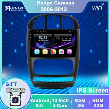 

OKNAVI For Dodge Caravan Chrysler Pacifica 2006-2012 Android 9.0 Car Multimedia GPS Navigation Radio WIFI Split Screen BT Player