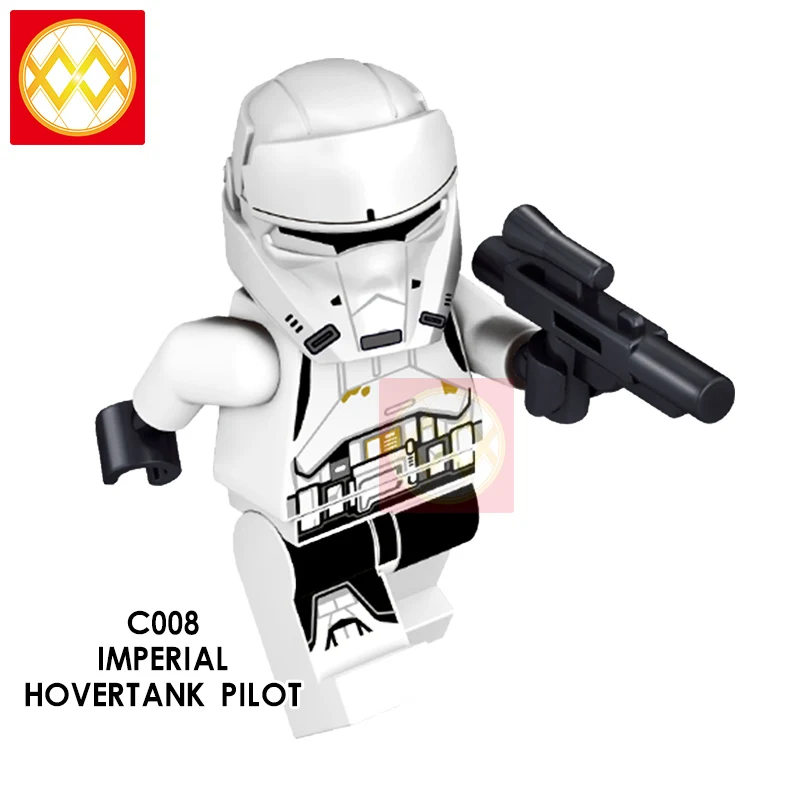 WM411 Scout Troopers Одиночная распродажа Дарт Реван йода красная гвардия Дарт набор Вейдера строительные блоки модели Кирпичи Игрушки - Цвет: Светло-серый