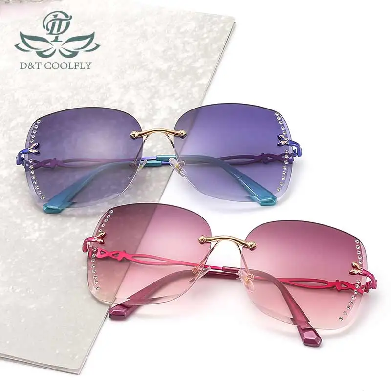

Sunglasses 2019 Summer New Fashion Glasses Individual Men and Women's Lovers Frameless Sunglasses L955 AC UV400