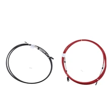 2pcs 18FT Throttle Shift Control Boat Motor Cable, Throttle Shift Cable, Remote Control for Yamaha Outboard(Black& Red